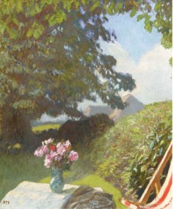 Still life in a landscape
