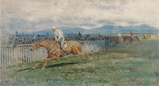 Horse racing on the outskirts of Rome