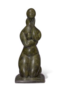 Pensive à genoux, 2ème état