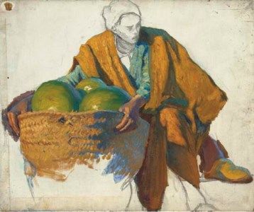 A market vendor