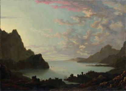 A bay at dusk