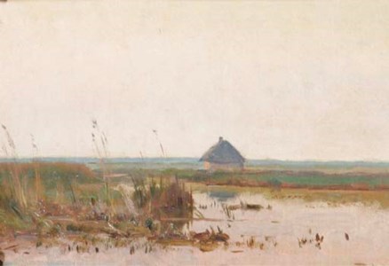 Polder at dusk