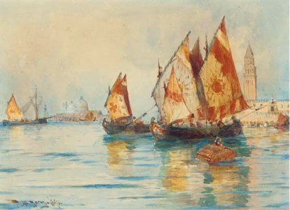 Venetian fishing craft on the Lagoon