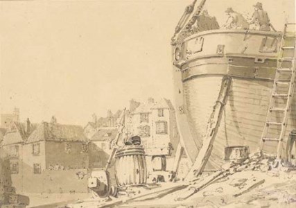 A boatbuilder's yard, Dover