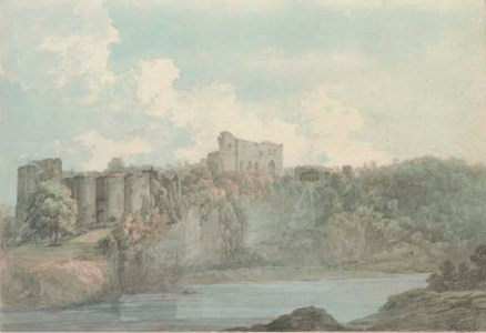 Chepstow Castle from across the River Wye