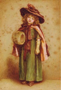 Young girl with a muff