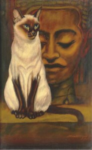 Gato con máscara
