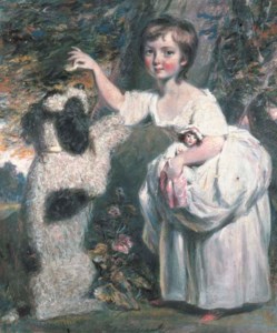 Portrait of Anne Charlotte de Lancy, later Mrs. John Loudon of Wildam, with her dog