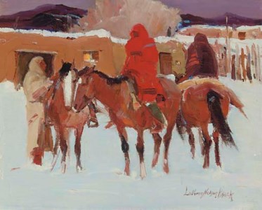 Pueblo in Winter