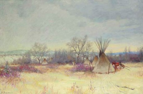 Joseph Henry Sharp, Indian Encampment