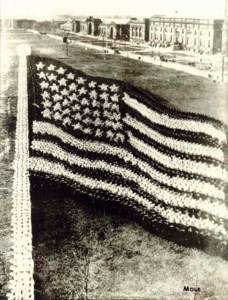 Living Flag, U.S. Naval Training Station, Great Lakes, Illinois, 1920s