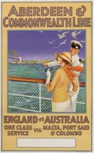 ABERDEEN & COMMONWEALTH LINE, ENGLAND TO AUSTRALIA