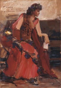 Mrs Langtry as a Bacchante