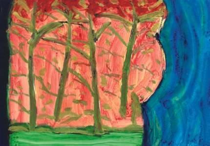 Trees by the sea