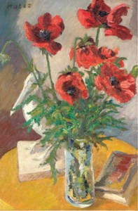 Vase de coquelicots