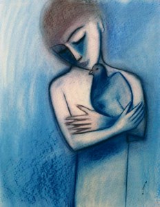 Girl with Dove