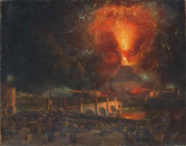 Fireworks over Castel Sant'Angelo, Rome