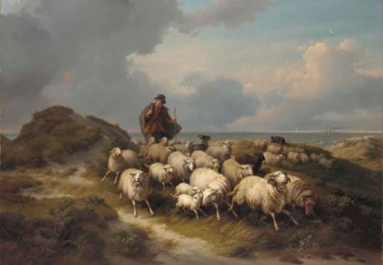 Un berger et son troupeau