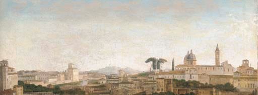 Capriccio View of Rome with the Monte de Giustizia and Villa Montalto Negroni