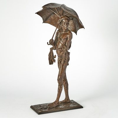 Tribesman with Umbrella