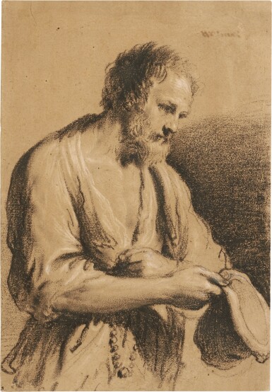 Beggar Holding a Rosary and a Cap