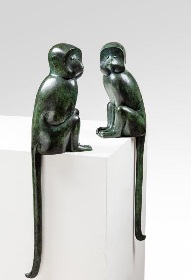 François-Xavier Lalanne, Pair of Singes Attentifs I and II