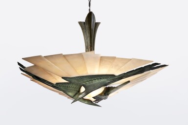 A Rare “Hérons” Chandelier