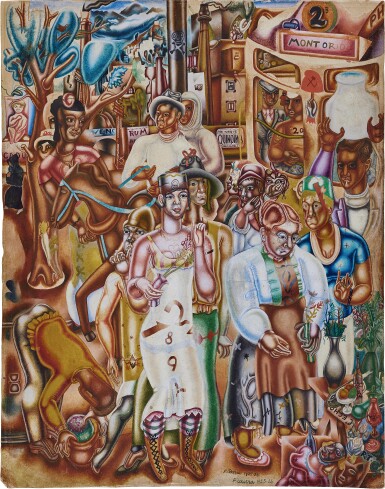 Edward Burra, French Scene