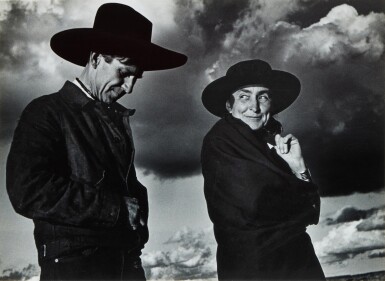 'Georgia O’Keeffe and Friend (Orville Cox), Canyon de Chelly National Monument, Arizona'