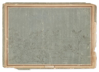 Two large drawings connected to designs for the King’s Chapel, Windsor; A) The Death of Jacob B) Pharaoh and His Host Lost in the Red Sea