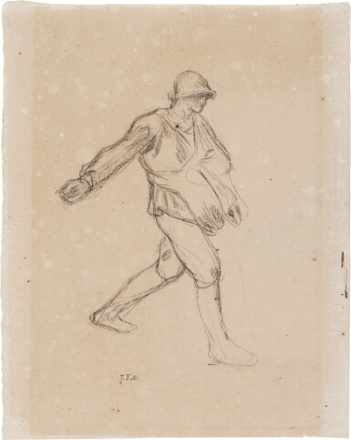 The Sower and Study for The Sower (A Double-Sided Work)