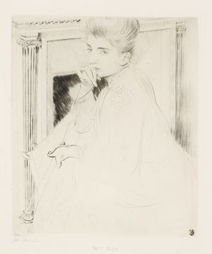 Paul César Helleu (1859-1927); Les Badines (Madame Helleu);