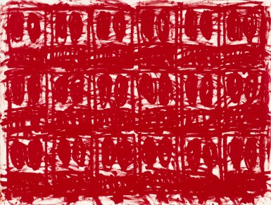 Rashid Johnson, Untitled Anxious Red Drawing