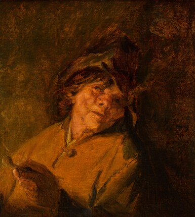 A peasant smoking a pipe