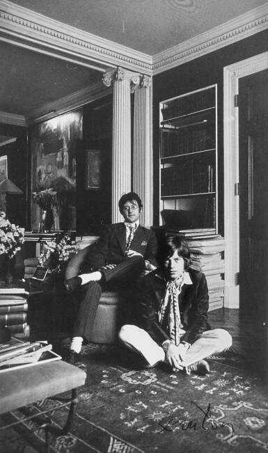 Selected Portraits of Mick Jagger and Robert Fraser (2 photographs)