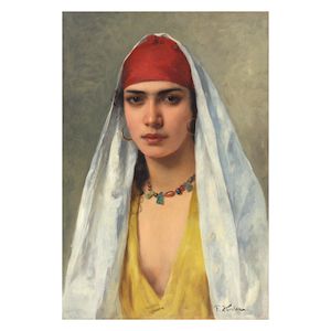 Franz Xavier Kosler (Austrian, 1864-1905) An Oriental beauty