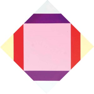 Transcolouration aus violett und rot
