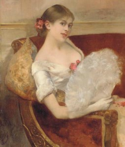 Femme à l'éventail