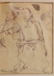 Study of a squatting woman