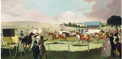 The first Derby, run in 1780 and won by Sir Charles Bunbury's colt 'Diomed'