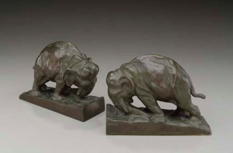 'Elephant': A Pair of Bookends
