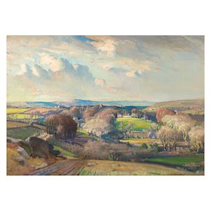 Samuel John Lamorna Birch, RA, RWS, RWA (British, 1869-1955) Lamorna Valley, Cornwall