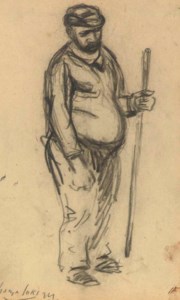 A man holding a staff