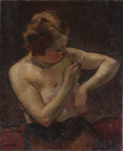 Woman Undressing