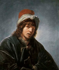 Portrait of a young man in Persian dress