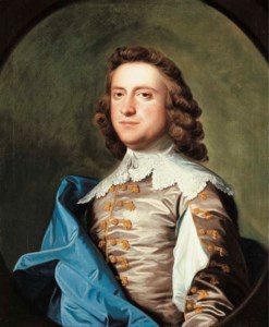 Portrait of John Armytage Esq., half-length, in Van Dyck costume, in feigned oval