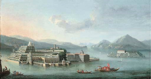Lake Maggiore with the Isola Bella, and the Isola dei Pescatori beyond