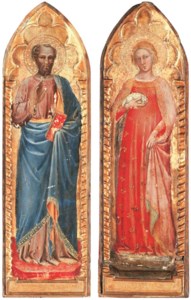 Saint Peter(?); and Saint Agnes