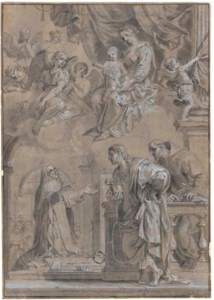 The Madonna and Child appearing to Saint Elizabeth of Hungary, Saint John the Evangelist and Saint Francis