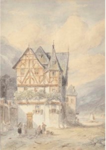 A tavern in a German landscape